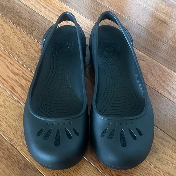 Crocs Kadee Slingback Slip On Ballet Work Comfort Flats Black Size 9 - Picture 8 of 8